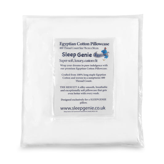 Pillowcase with "SLEEPGENIE" logo